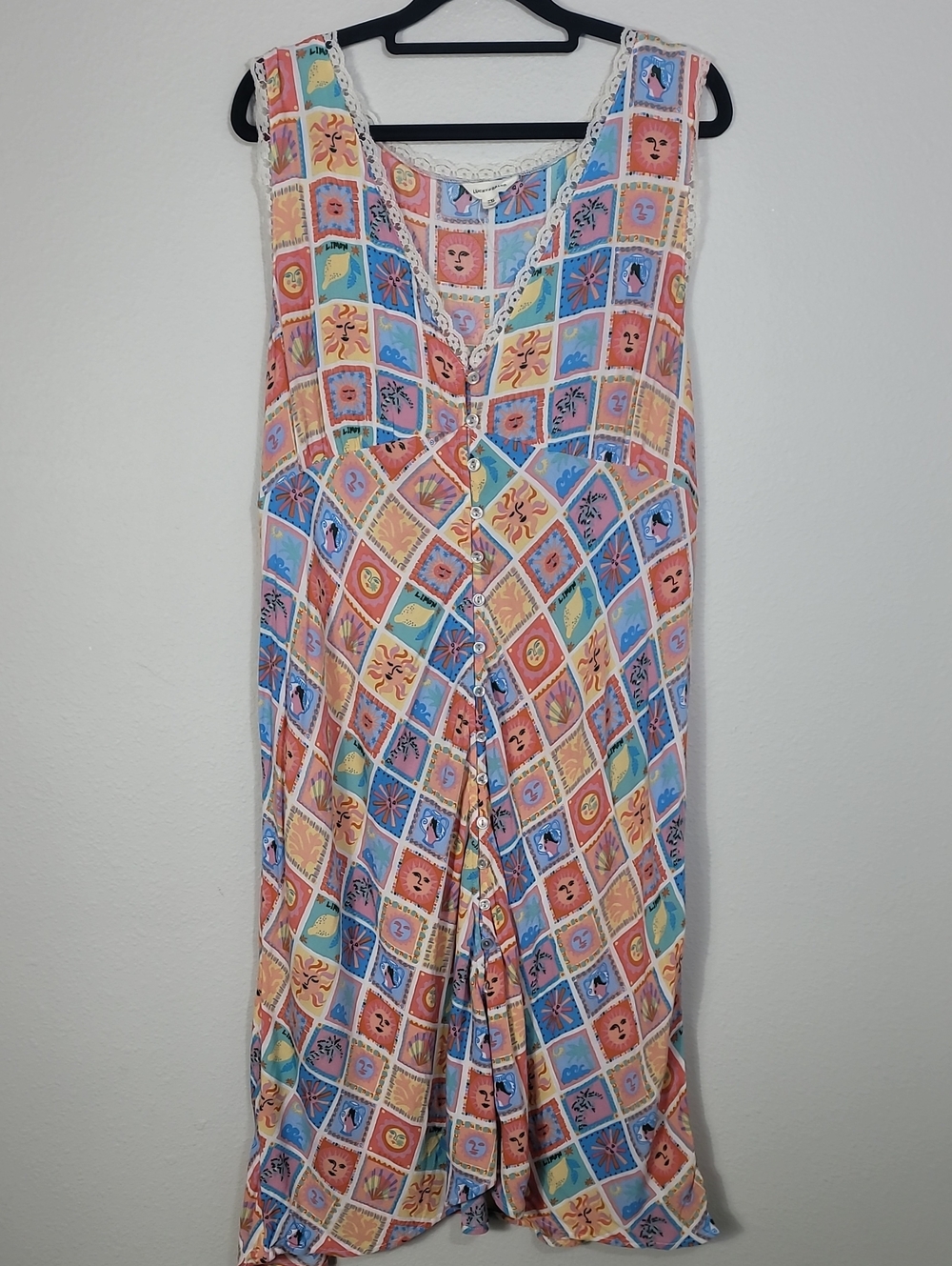 Lucky Brand Femme Mini Dress Size XXL Boho